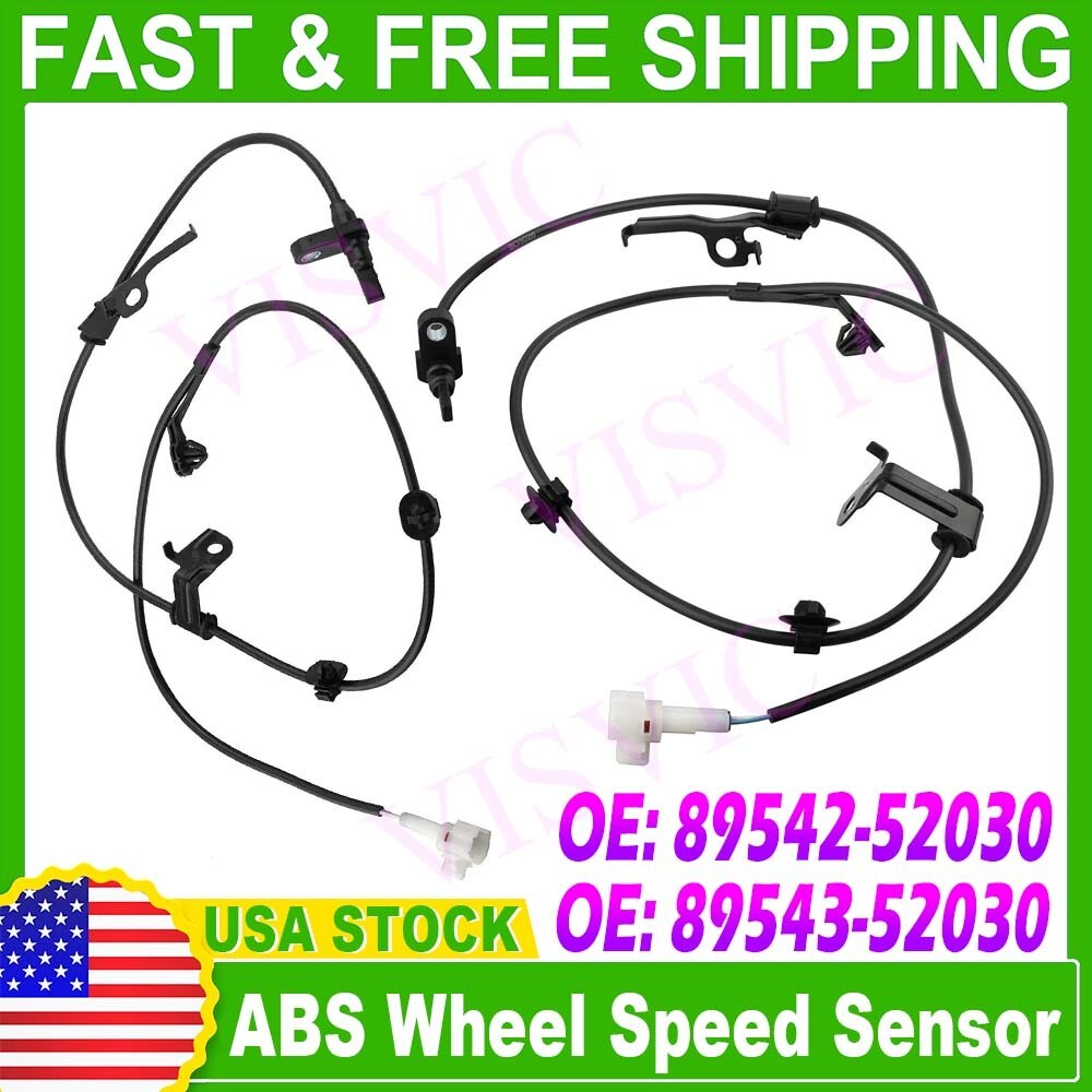 2Pcs ABS Wheel Speed Sensor Front Left Right for Toyota Yaris Vitz