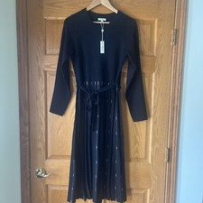 Max Studio NWT Black Long Sleeve Dress for Women Medium