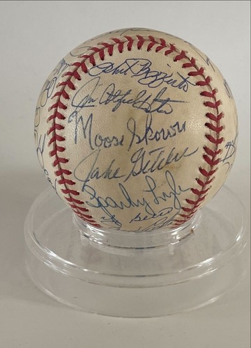 1960s -1970s NEW YORK YANKEE REUNION BASEBALL WITH COA AND 7 HALL OF FAMERS - Picture 6 of 7