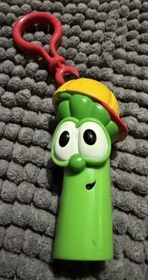 Big Idea VeggieTales Talking Junior Asparagus Year 2000 Tested Clip On