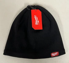 Milwaukee Black Fleece-Lined Beanie Cap - NEW