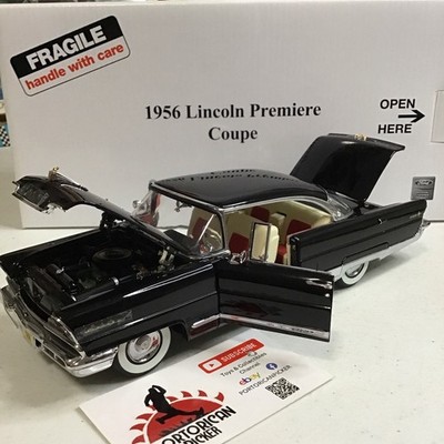 Danbury Mint 1:24 Scale Diecast Black 1956 Lincoln Premiere Coupe with Box MIB