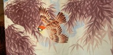 Vintage 1950's Penney's Rayon Hawaiian Shirt Made in Japan Loop Collar Med BIRDS