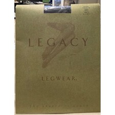 Legacy Legwear Opaque Control Top Tights Black Size C A31857 Made in USA