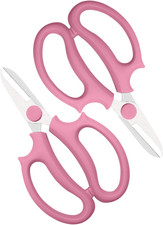 Pink Flower Scissors, Thickened Stainless Steel Floral Pruning Snips   Sharp Gar