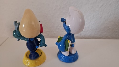 Schlumpf Figuren Sammelfigur Schlaumi Schlumpf+ Handwerker Schlumpf, Kellogs. - Bild 3 von 4