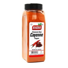 Badia Ground Cayenne Red Pepper, 16 oz Bold, Spicy Vibrant for Meats, Sea...