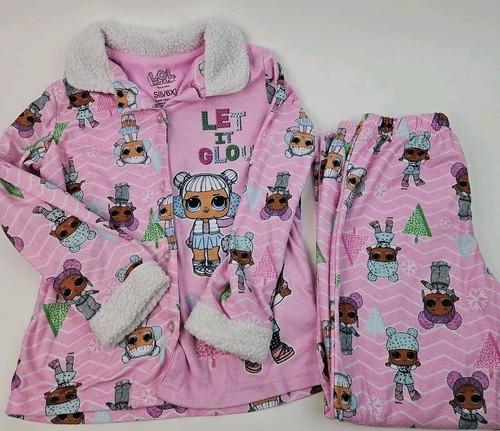 L.O.L. Überraschung! Mädchen Gr. Small Fleece Langarmshirt & Hose 2-teiliges Pyjama Set - Bild 1 von 5