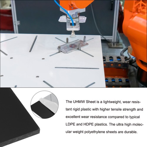 2pcs 6 x 8" UHMW Polyethylene Sheets 1/8" Thick Ultra High Molecular - Bild 3 von 6