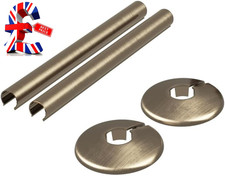 Quality Upgraded Antique Brass Radiator Pipe Covers and Collars | 15Mm Diameter