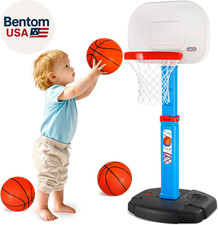 Toddler Basketball Hoop Indoor for Age 1-3, Adjustable Mini Basketball Hoop, Kid