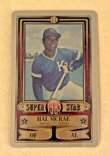 1983 PERMA GRAPHIC==GOLD==SUPER-STAR #-328 HAL McRAE==KANSAS CITY ROYALS