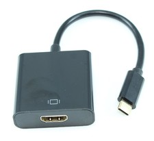 4inch USB 3 Type C Male to HDMI 4Kx2K 30Hz Female Adapter Cable