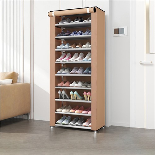 Shoe Rack Storage Cabinet Stackable Design Portable Wardrobe Organiser for Home - Picture 14 of 28