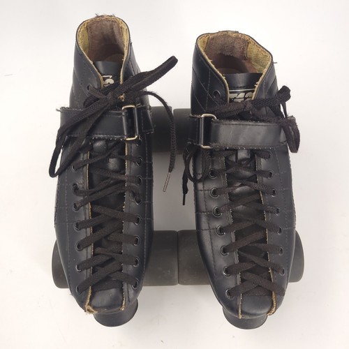 Vintage Labeda LT429 Roller Skates Size 8 Black w/ Wicked To The Max 62mm Wheels - Picture 8 of 18