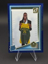 2025 Panini Donruss WNBA - Rated Rookie Dominique Malonga #89 Blue Laser /49...