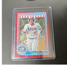 2025 Panini Stars and Stripes Tre Phelps RC Red Fireworks Serial #79 /225