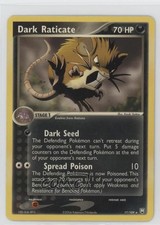 Dark Raticate Pokémon EX Team Rocket Returns #17 2004