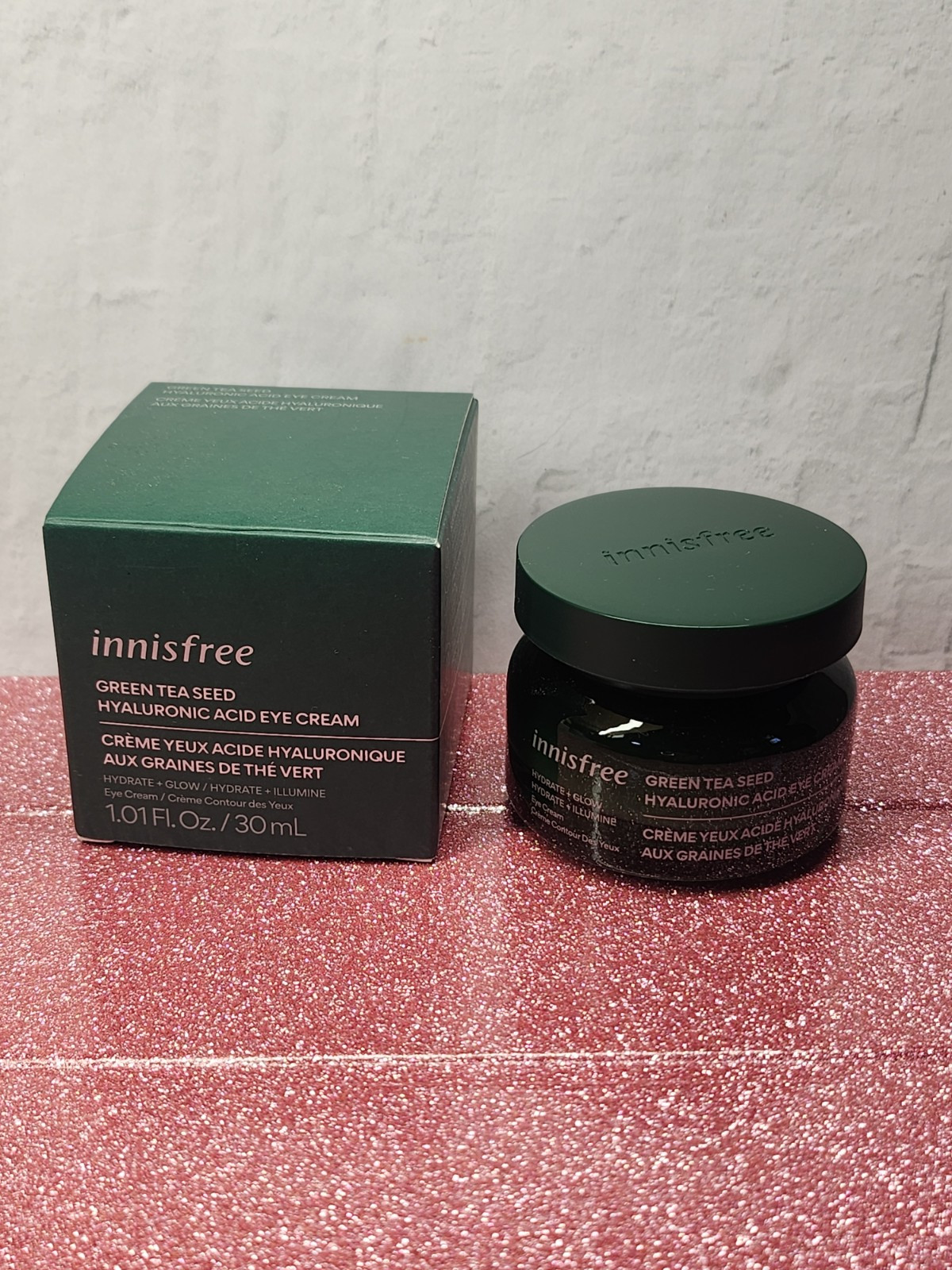 Innisfree Green Tea Seed Hyaluronic Acid Eye Cream 30ml Hydrating Formula