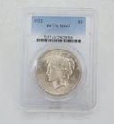 1922 Peace $1 Dollar Silver Dollar Coin PCGS MS63 Sick Luster CN1033