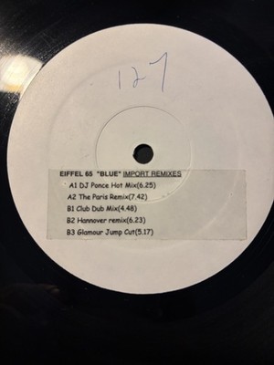 EIFFEL 65 Blue (Da Ba Dee) SUPER RARE 12 White Label Remixed,Only One On eBay!