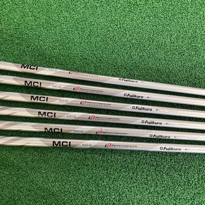 Fujikura MCI 100 S Iron Shafts 5-PW 6pc Made in Japan Premium Carbon Rare