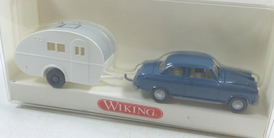 Wiking  894 01 26 Borgward Isabella mit Wohnwagen  H0 1:87 OVP - Bild 1 von 1