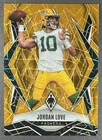 Jordan Love 2025 Panini Phoenix #117 Gold Lazer /10 Packers