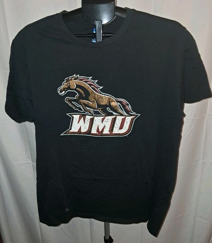 Western Michigan Broncos NCAA College Graphic T-Shirt Mens XL Black Short Sleeve