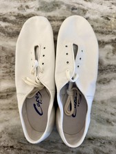 Capezio Splitsole White Jazz Shoes Size 9.5 CG02