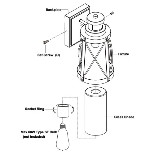 Vaxcel Lighting T0632 Harwood 12" Tall Outdoor Wall Sconce - Oxidized Iron / - Picture 3 of 12