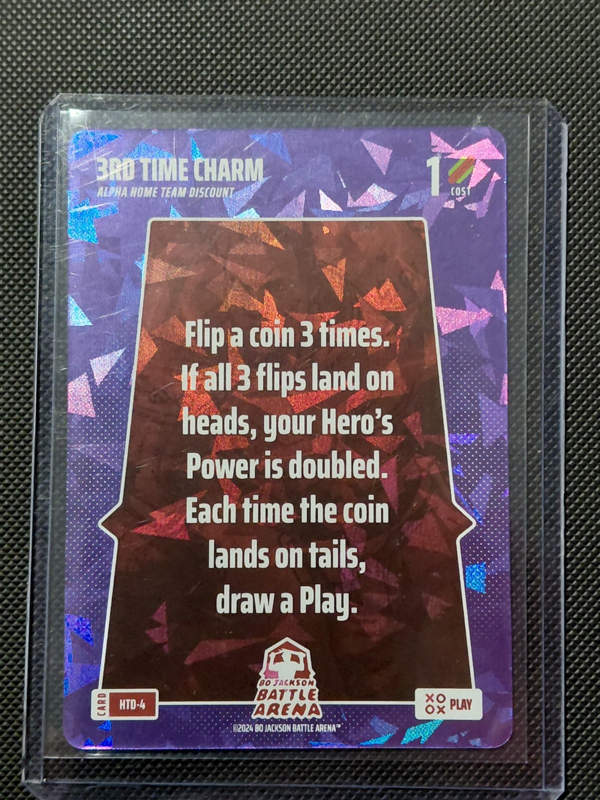 3rd Time Charm Foil Bo Jackson Battle Arena Play Card