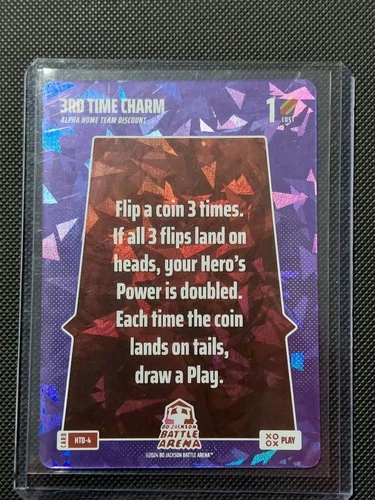 3rd Time Charm Foil Bo Jackson Battle Arena Play Card