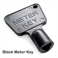 TRIANGULAR GAS ELECTRIC UTILITY METER BOX KEY BLACK PLASTIC Cabinet Triangle UK