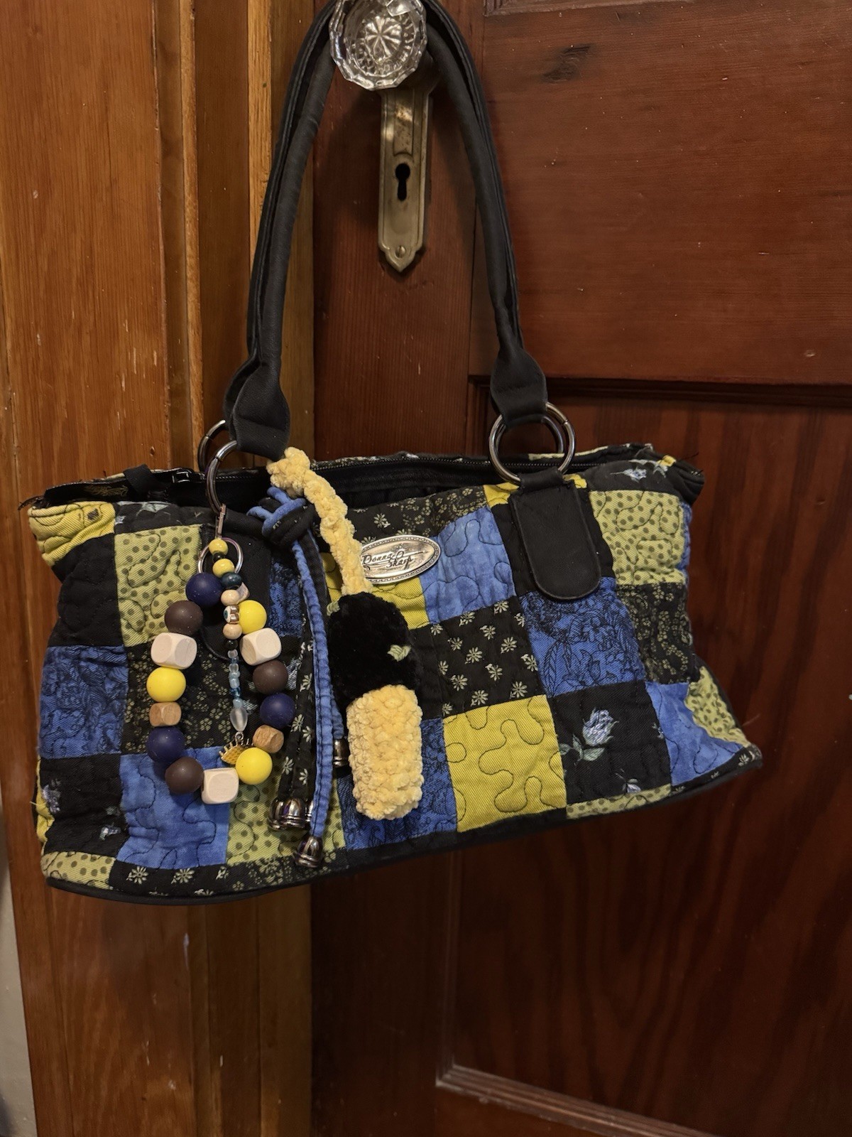 Donna Sharp Patchwork Backpack Quilted Sling Bag … - image 1