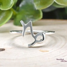 Zodiac Sign Ring, Capricorn Ring, Star Signs Ring, Birth Date Ring, Capricorn Z