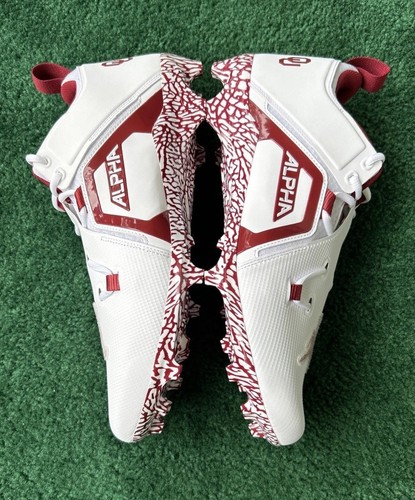 Botines de fútbol profesional Oklahoma Jordan Alpha Menace emitidos por el equipo talla 16 FJ4985-106 - Imagen 8 de 13