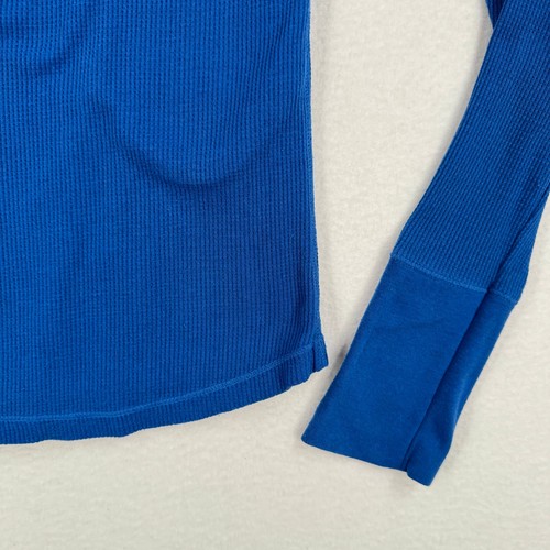 Vintage Aeropostale Womens Y2K Henley Top Large Blue Stretch Elena Gilbert Alt - Picture 10 of 15