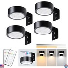4-Pack Remote-Controlled LED Picture Lights, Dimming & Timer, Battery-Operated