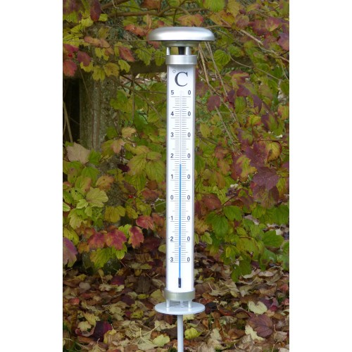 Thermomètre géant de jardin LED solaire lisible de loin pour éviter le gel