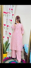 Indian Pakistani pink ethnic coord set casual party wear size small