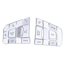 10PCS/Set Steering Wheel Button Trim,Aluminium Alloy Steering Wheel Control