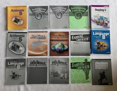 Abeka Grade 5 Teacher Answer Keys Lot of 15 Quiz Test Homeschool Curriculum