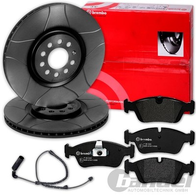 brembo GESCHLITZTTE BREMSSCHEIBEN + BELÄGE VORNE passend für BMW 3er E46 Z4 E85