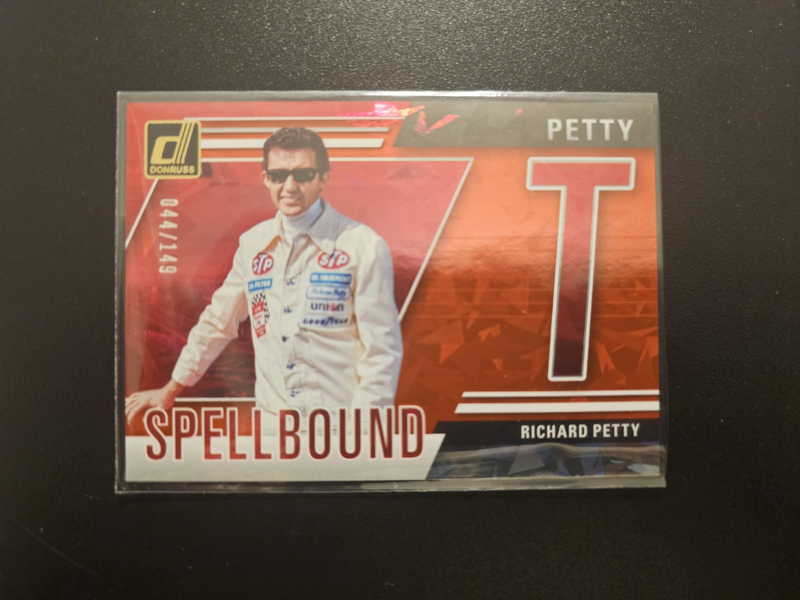 2025 Panini Donruss NASCAR Spellbound Richard Petty #22 “T” Red Ice /149
