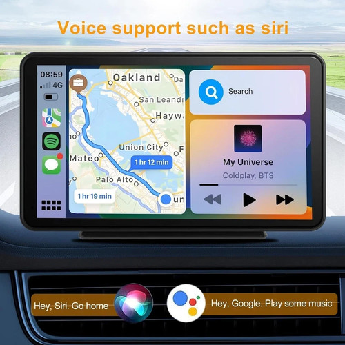 Tragbarer Apple Carplay Bildschirm für Auto, kabelloses Android Autoradio, einfache Installation - Bild 5 von 9