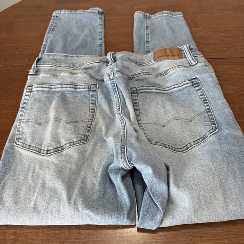 American Eagle Jeans Herren 32x32 blau Relaxed Straight Airflex+ Distressed Preppy - Bild 4 von 10