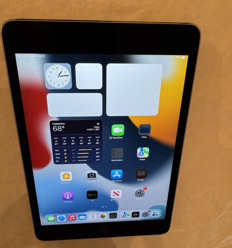 Apple iPad mini 4th Gen 7.9" A1538 64GB Gray WIFI Very Good