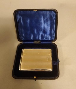 Sterling Silver Presentation Cased Cigarette Holder, 82.6 Grams
