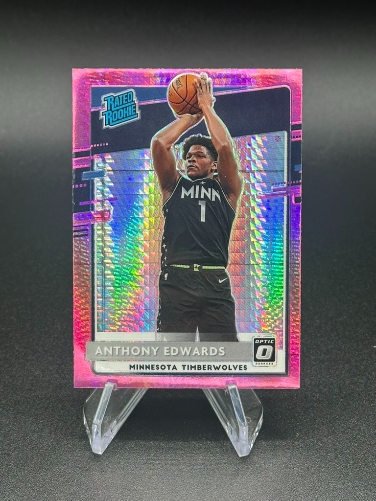 2020-21 Panini Donruss Optic Anthony Edwards Pink Hyper Prizm #151